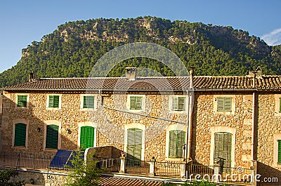 Classical spanish villa, mediterranean house exterior Stock Photo