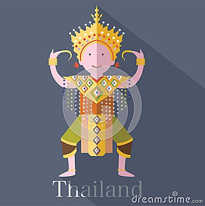 Classical Thai tune of Thailand Vector Illustration