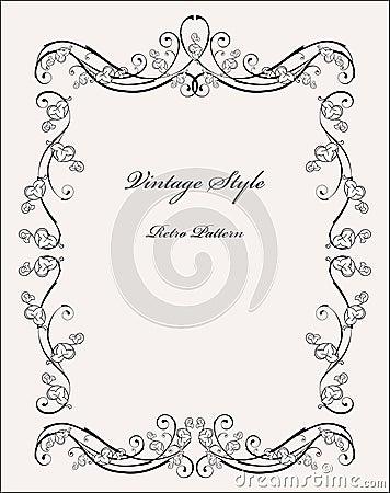 Classical vignette Vector Illustration