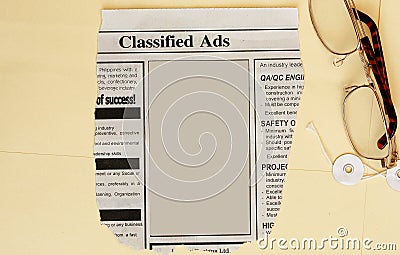 Classified ads Stock Photo