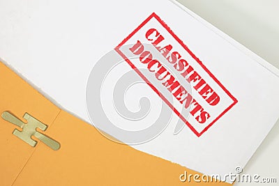 Classified Documents Stock Photo