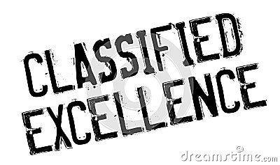 Classified Excellence rubber stamp Vector Illustration