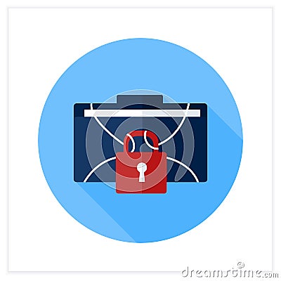 Classified flat icon Vector Illustration