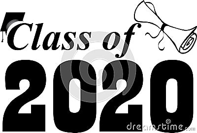 Class of 2020 Graduating Class Stock Photo