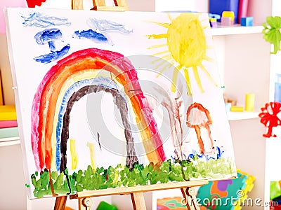 Classroom at preschool. Stock Photo