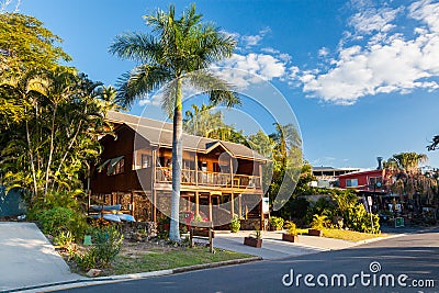 Classy beach shack at Seventeen Seventy, Queensland Editorial Stock Photo