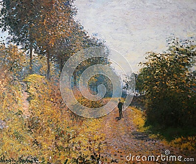 Claude Oscar Monet was an important French painter. He is considered the founder of the Impressionism art movement Editorial Stock Photo