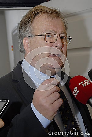 CLAUS HJORT FREDERIKSEN_MINISTER FOR FINNCE Editorial Stock Photo