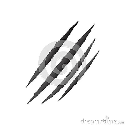 Claw scratch vector, animal claw scratch Vector Illustration