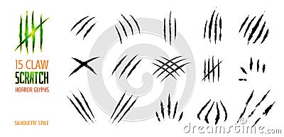 Claw scratch vector illustration Vector Illustration