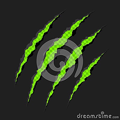 Claws scratches Vector Illustration