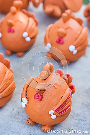 Clay animal dolls Stock Photo