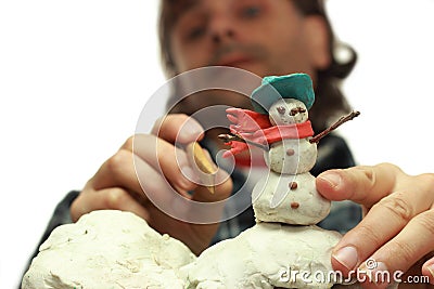 Clay animator Stock Photo