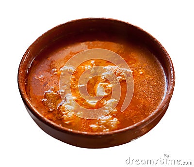 Castilian garlic soup Stock Photo