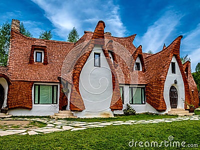 Clay Castle, The Valley of the Fairies, Sibiu county, Romania Stock Photo