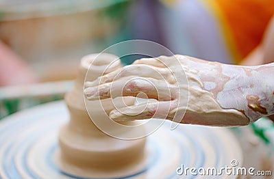 Clay modelling Stock Photo