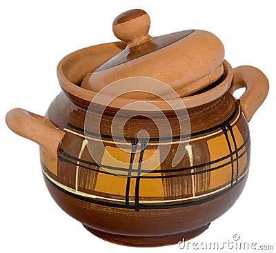 Clay pot. Stock Photo