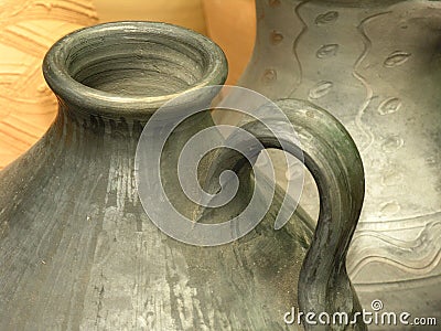 Clay pots Stock Photo