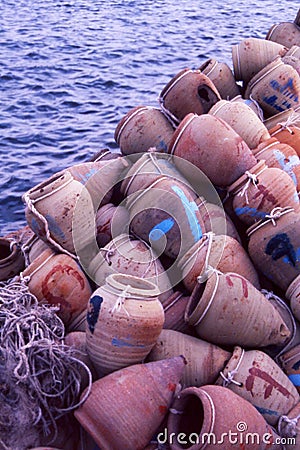 Clay pots Stock Photo