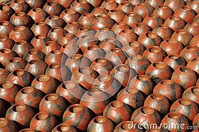 Clay pots Stock Photo