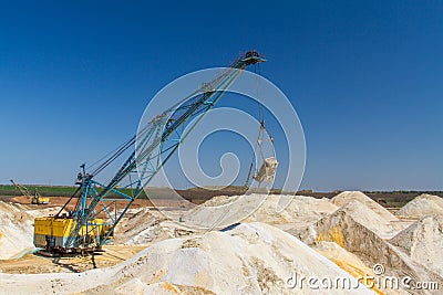 Clay quarry near the town of Pology Editorial Stock Photo