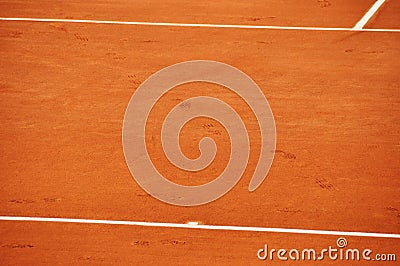 Clay tennis court Stock Photo
