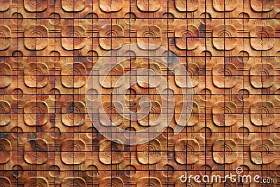 clay tiles pattern and texture Stock Photo