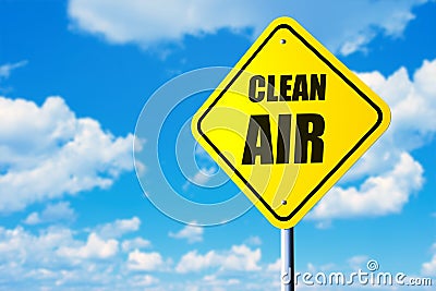 Clean air sign Stock Photo