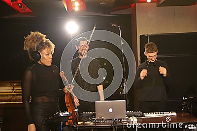 Clean Bandit and Anne-Marie film a session in New York Editorial Stock Photo