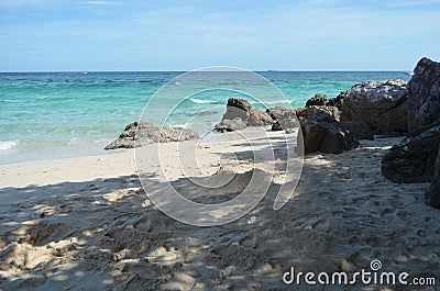 Clean beach Stock Photo