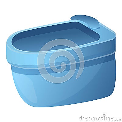 Clean bidet icon, cartoon style Vector Illustration