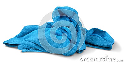 Clean Blue Towel Stock Photo