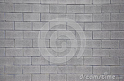 Clean Cinderblock Wall Cartoon Illustration