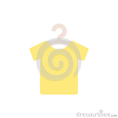Clean clothe dress hanger icon. Simple color vector elements of laundry icons for ui and ux, website or mobile application Stock Photo