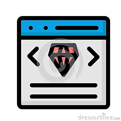 Clean code programming Isolated Vector icon which can easily modify or edit Vector Illustration