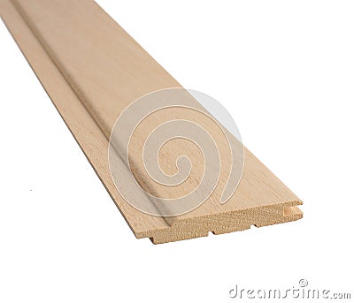 Clean cut skirting board Stock Photo