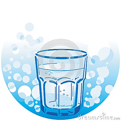 Clean drinking water Vector Illustration