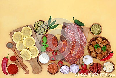 Clean Eating Italian Health Food Stock Photo