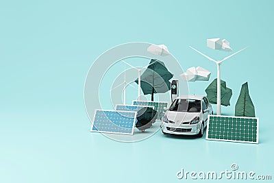 Clean energy concept on World Environment Day or International Day Stock Photo