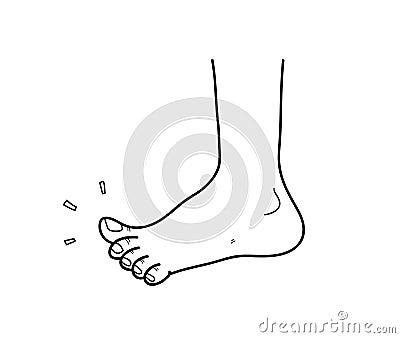 Clean Foot Vector Illustration