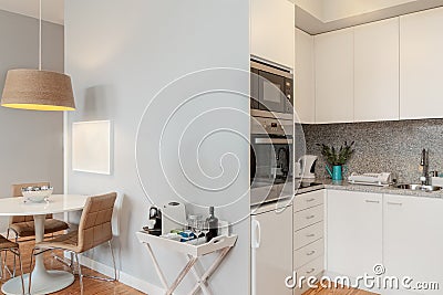 Clean fresh and bright kitchen Stock Photo