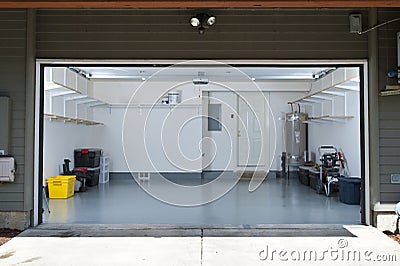 Clean garage Stock Photo