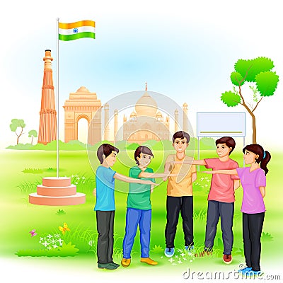 Clean India Mission Vector Illustration