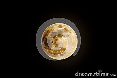 A Clean Isolated Moon Stock Photo