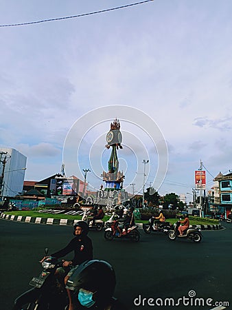 clean landscape city denpasar bali indonesia morning Editorial Stock Photo