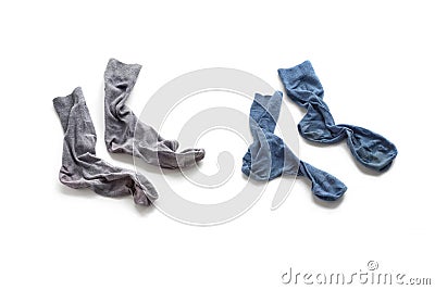 Clean laundered men's socks Stock Photo