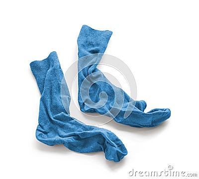 Clean laundered men`s socks Stock Photo
