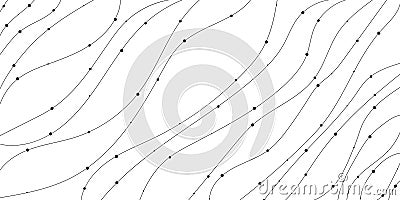 A clean and modern abstract background featuring a series of wavy lines that create a flowing, organic pattern Vector Illustration