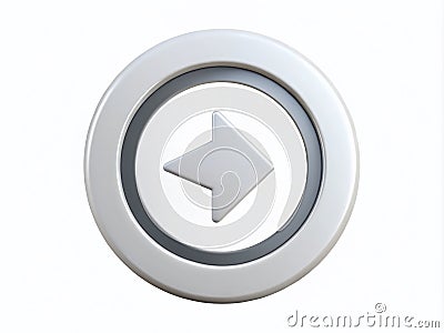 Simple Replay Button Icon A Versatile Reset Symbol for Digital Media Image Editing and More Stock Photo