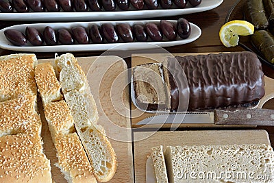 Clean Monday fasting food Stock Photo